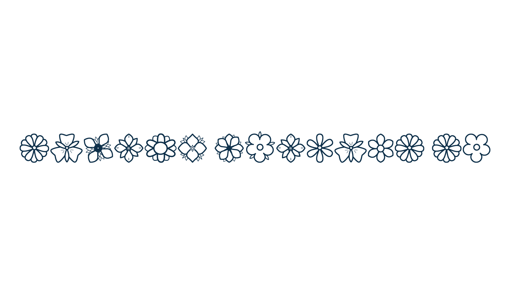 Second Flowers St, display market font preview