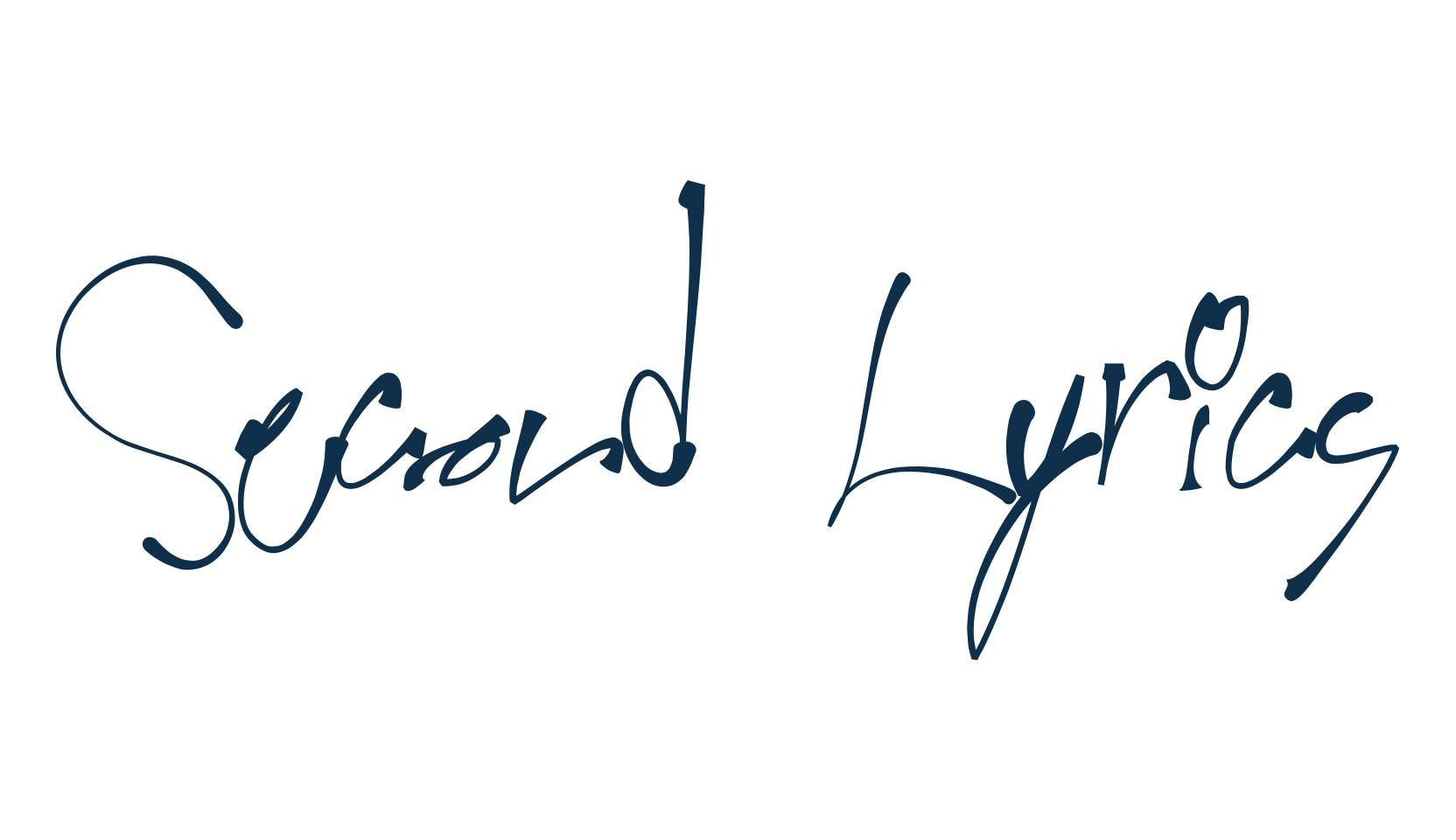 Second Lyrics, handwriting font preview