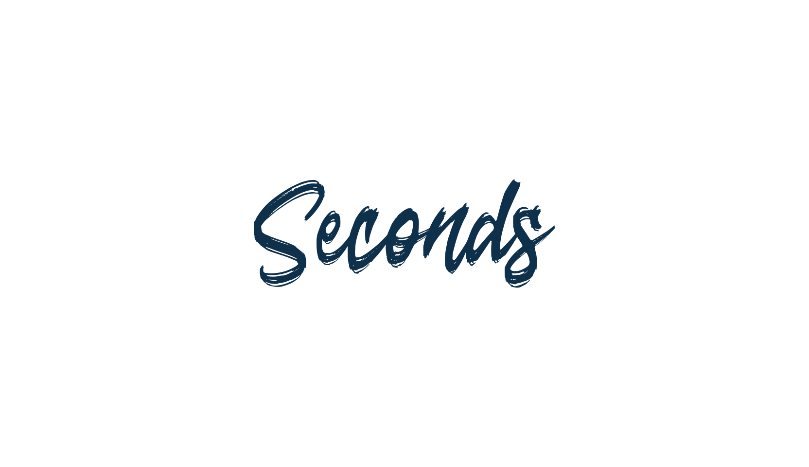Seconds, brush font preview