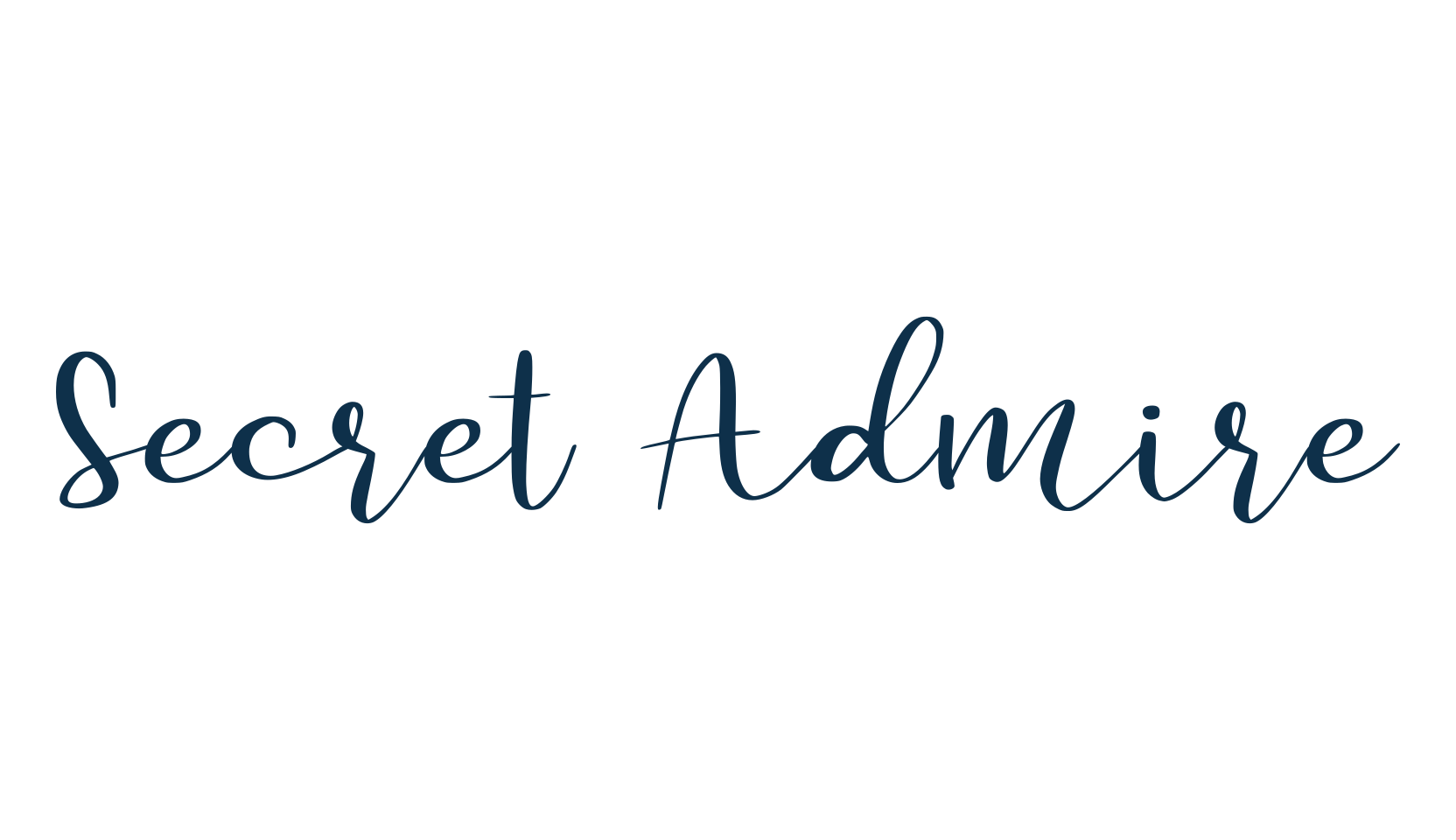 Secret Admire, handwriting font preview