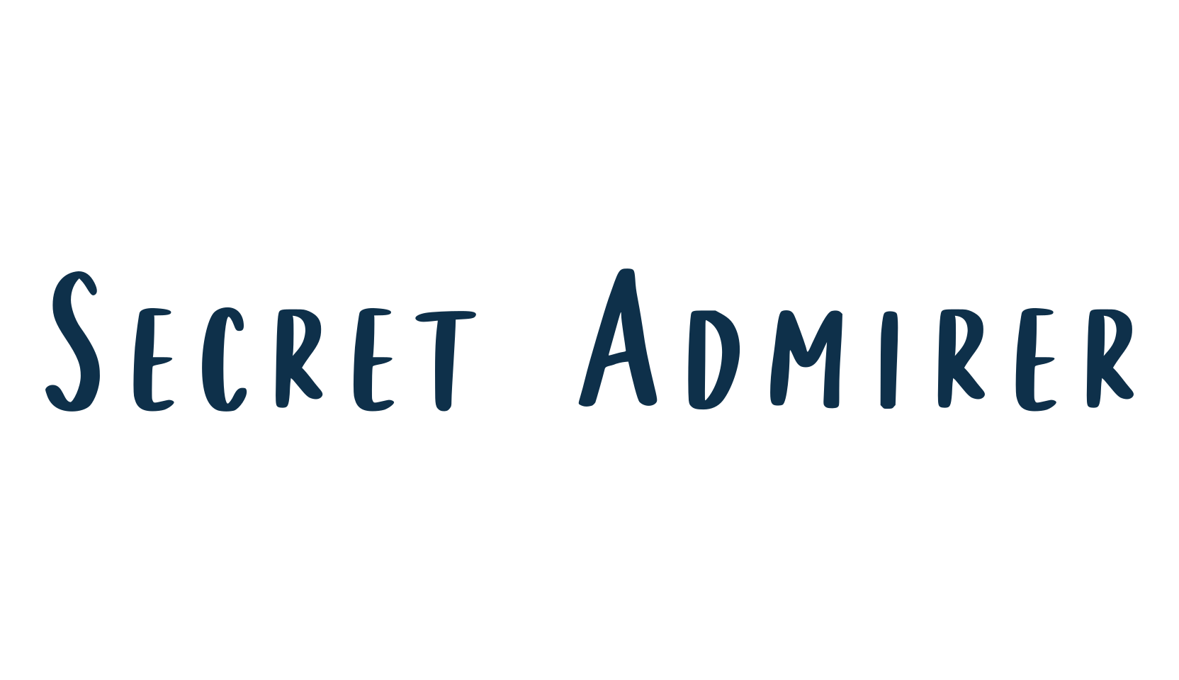 Secret Admirer, handwriting font preview