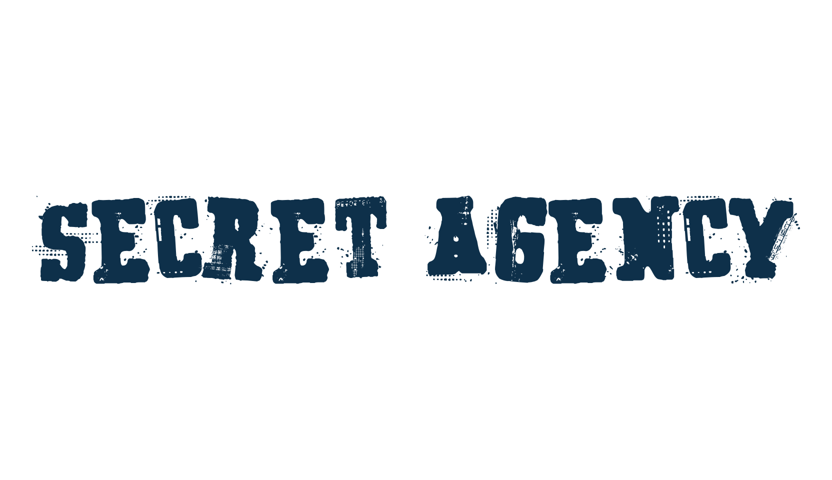 Secret Agency, distorted font preview