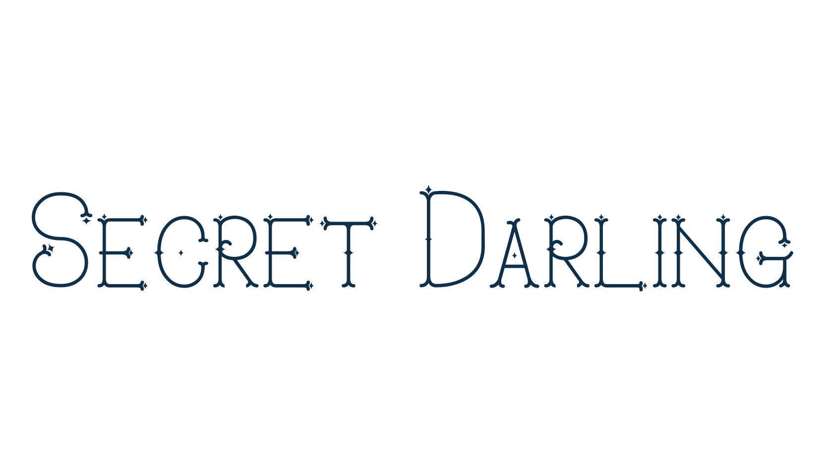 Secret Darling, various font preview