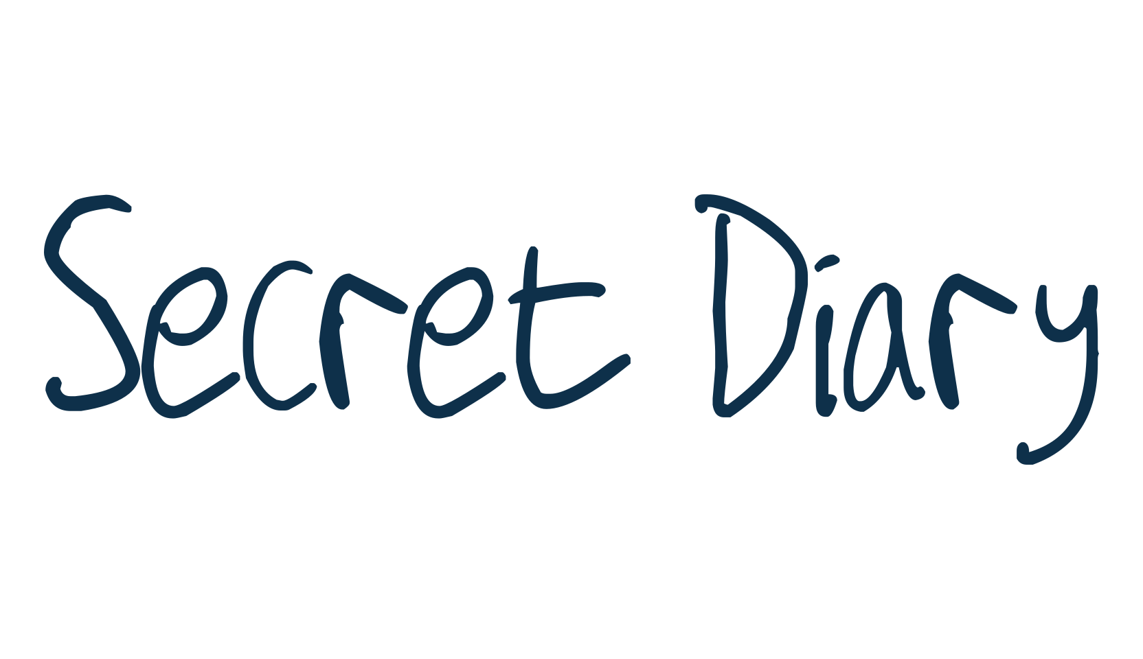 Secret Diary, handwriting font preview