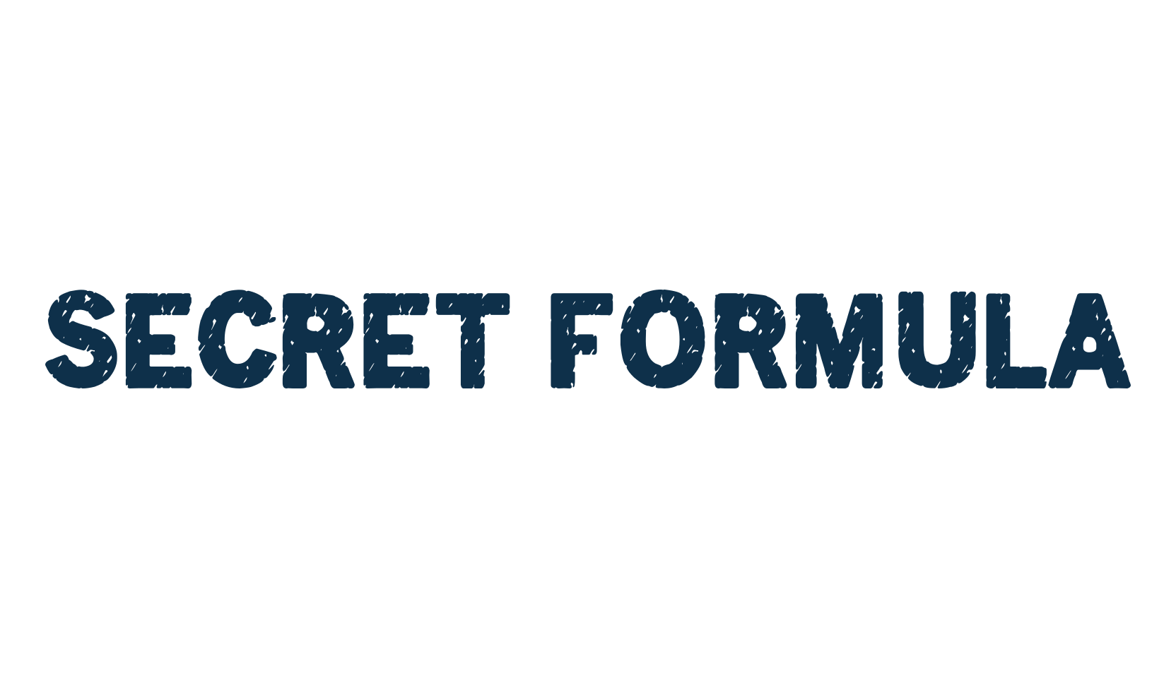 Secret Formula, eroded font preview