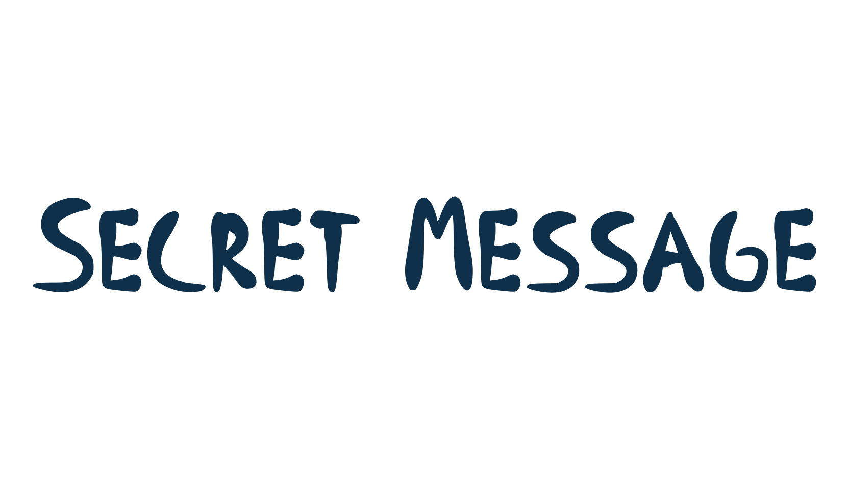 Secret Message, fancy various decorative font preview