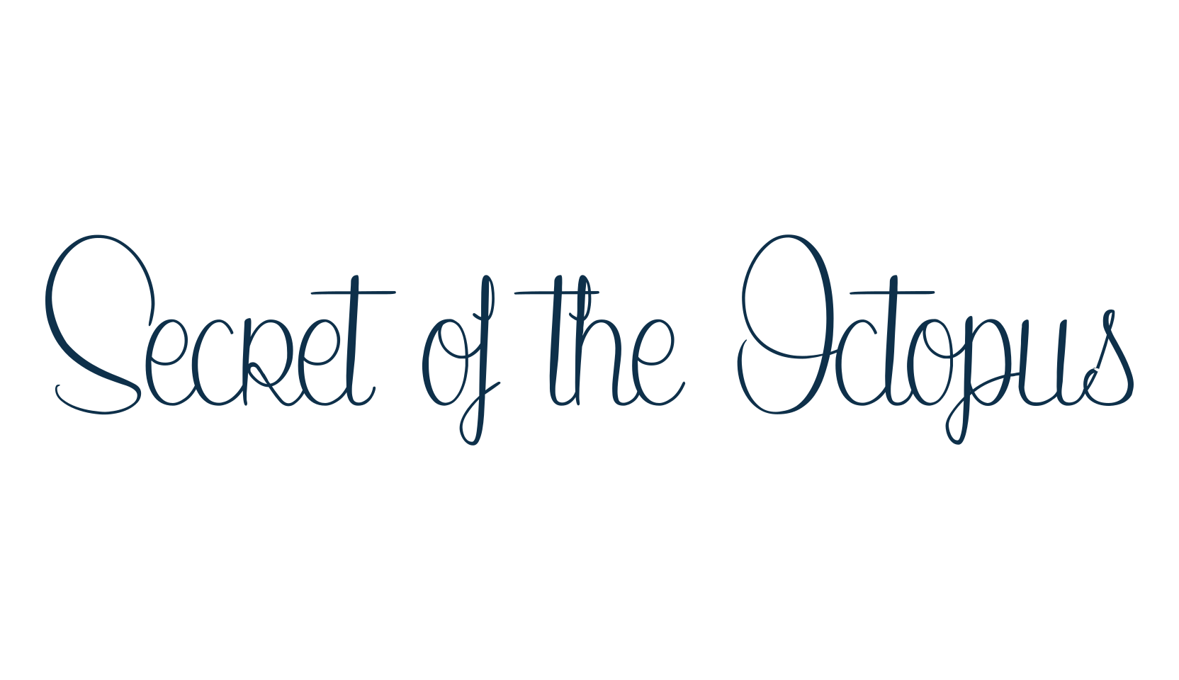 Secret of the Octopus, various font preview