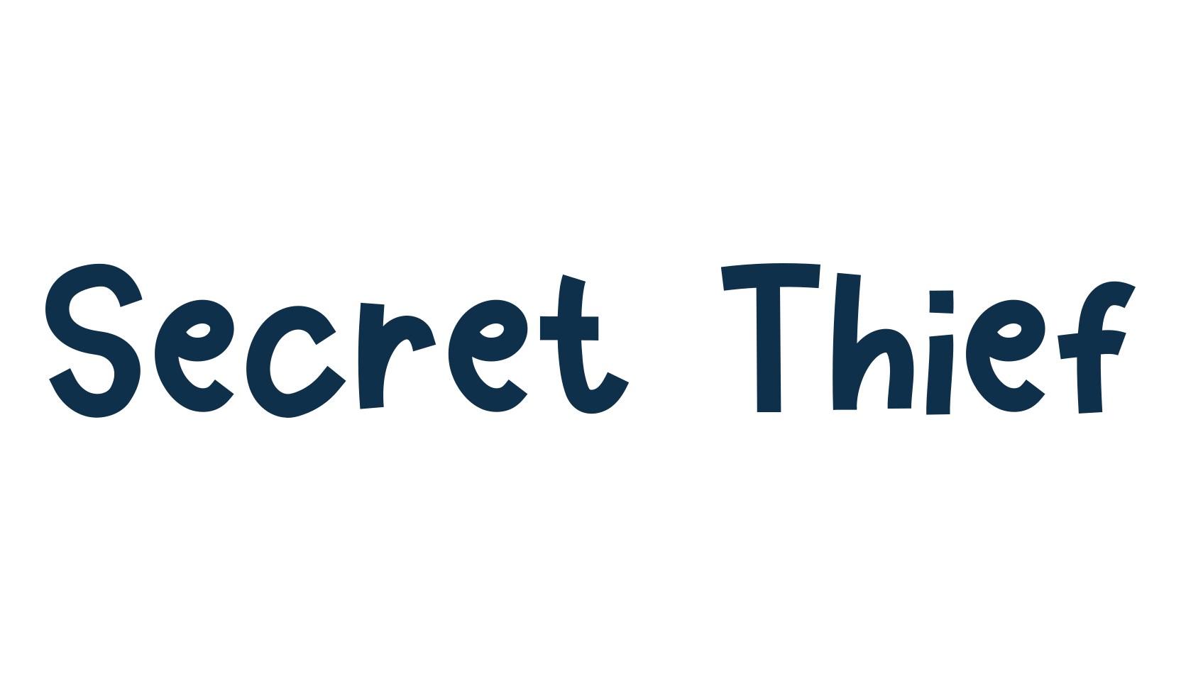 Secret Thief, cartoon font preview