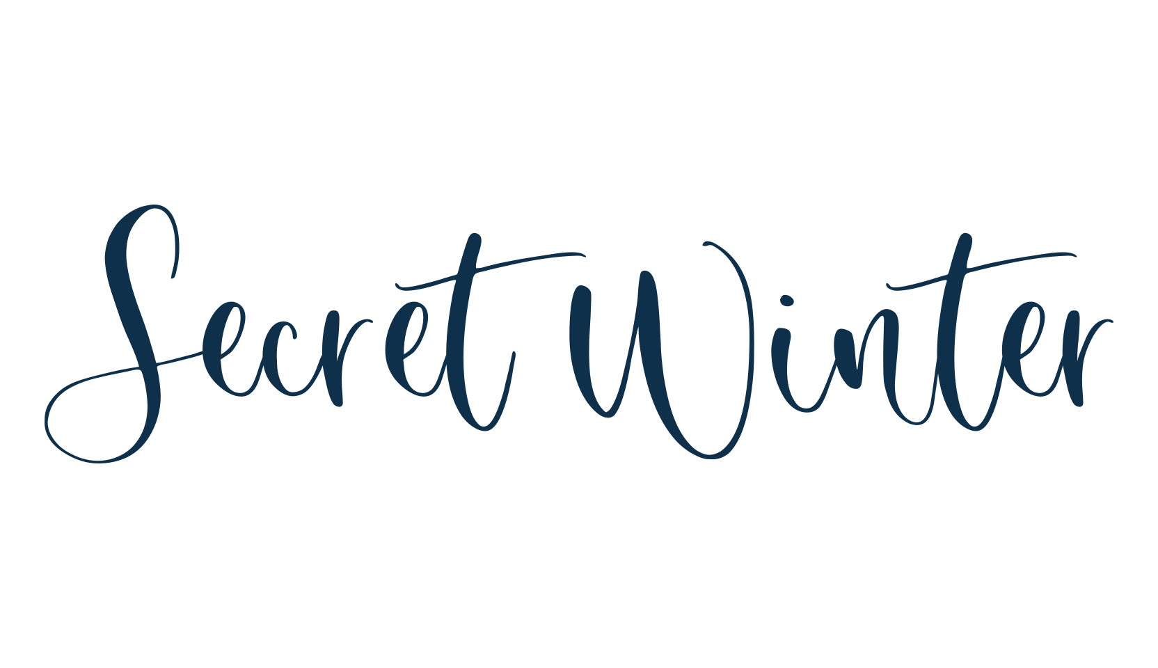 Secret Winter, calligraphy font preview