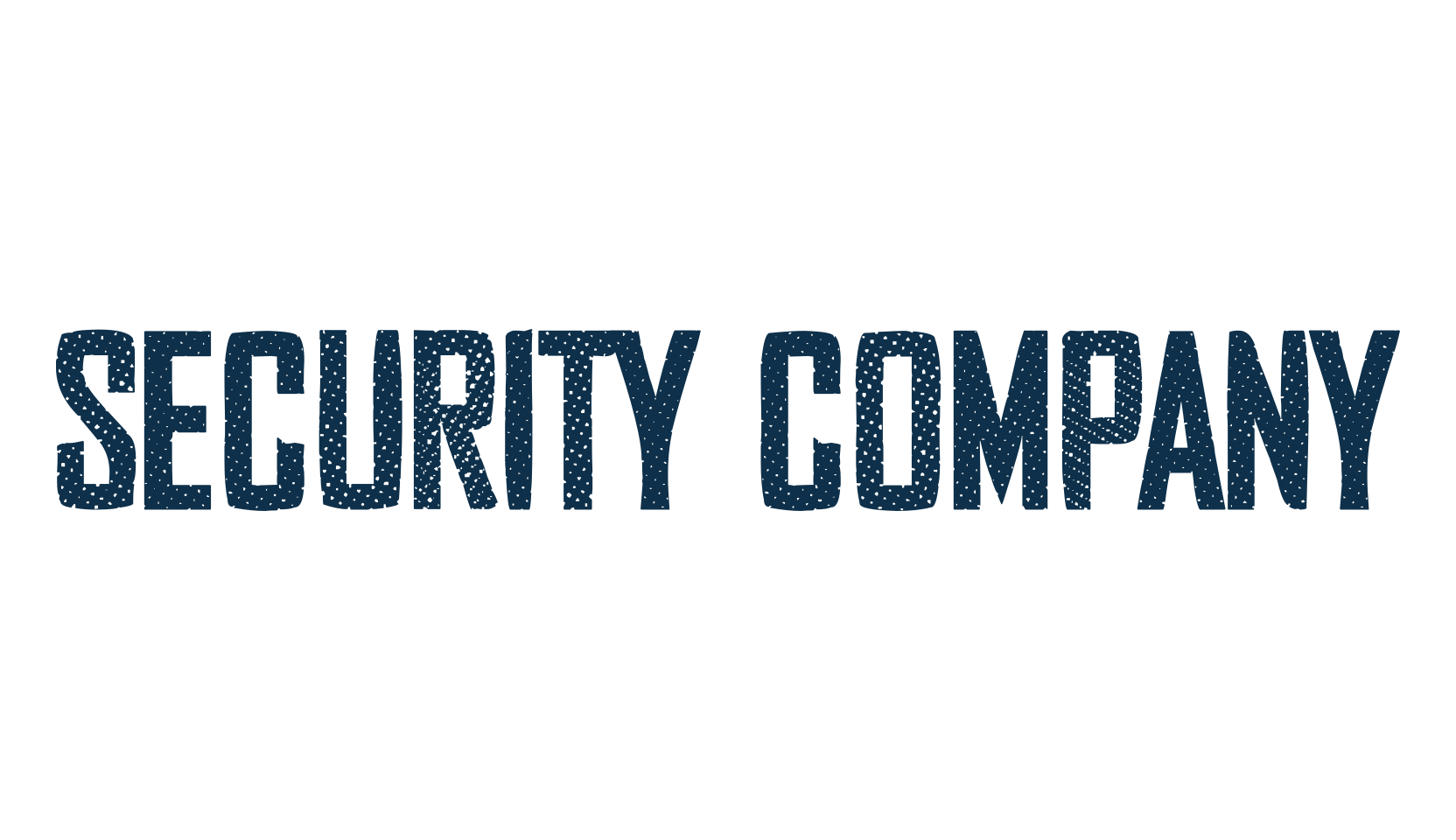 Security Company, eroded font preview