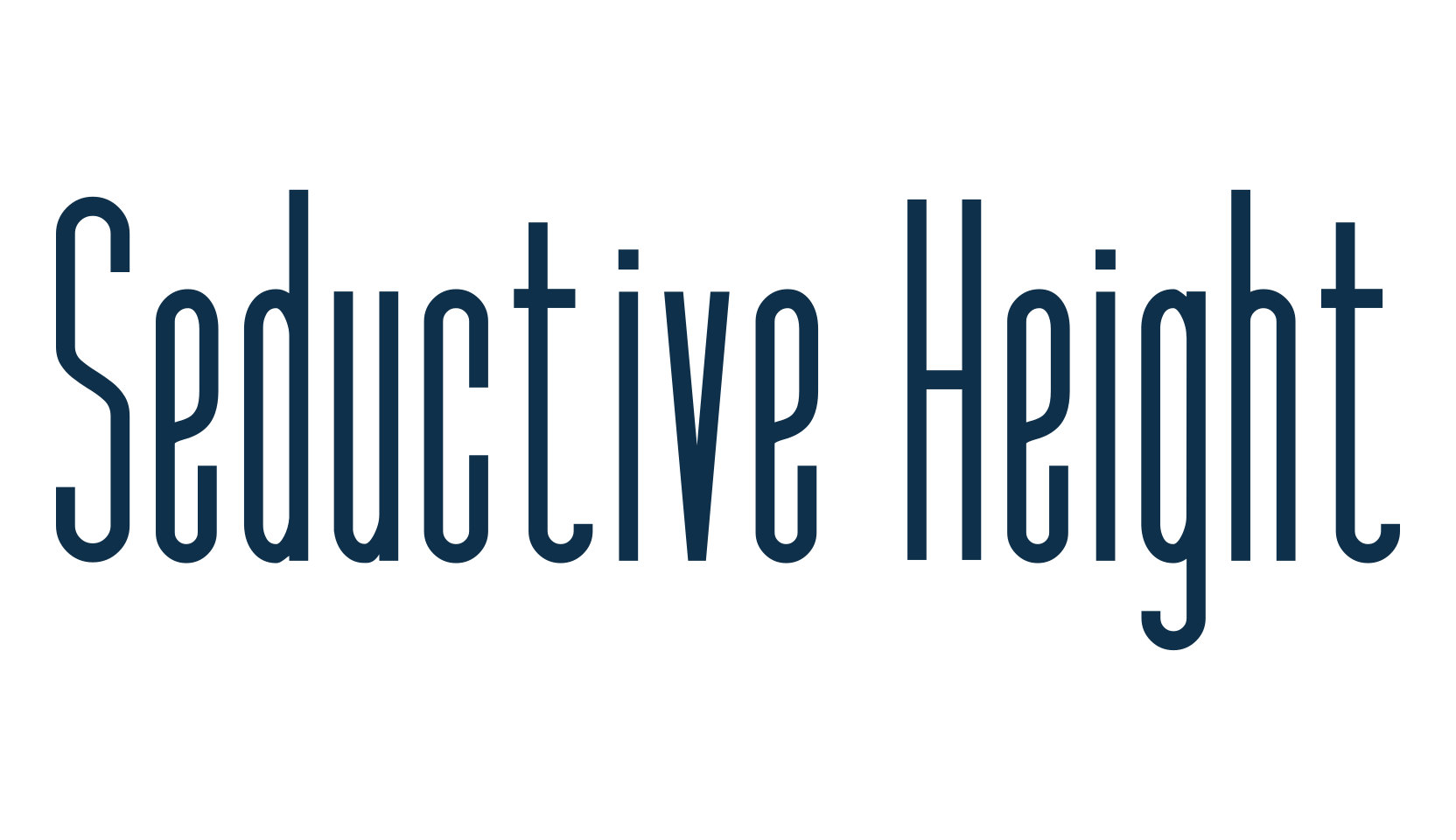 Seductive Height, sans serif font preview
