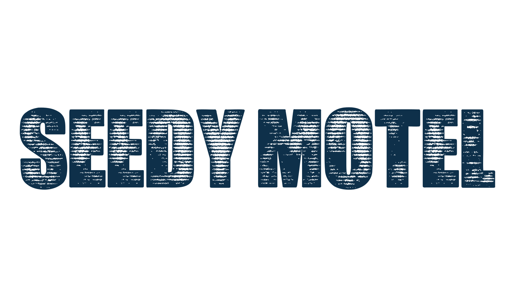 Seedy Motel, eroded font preview