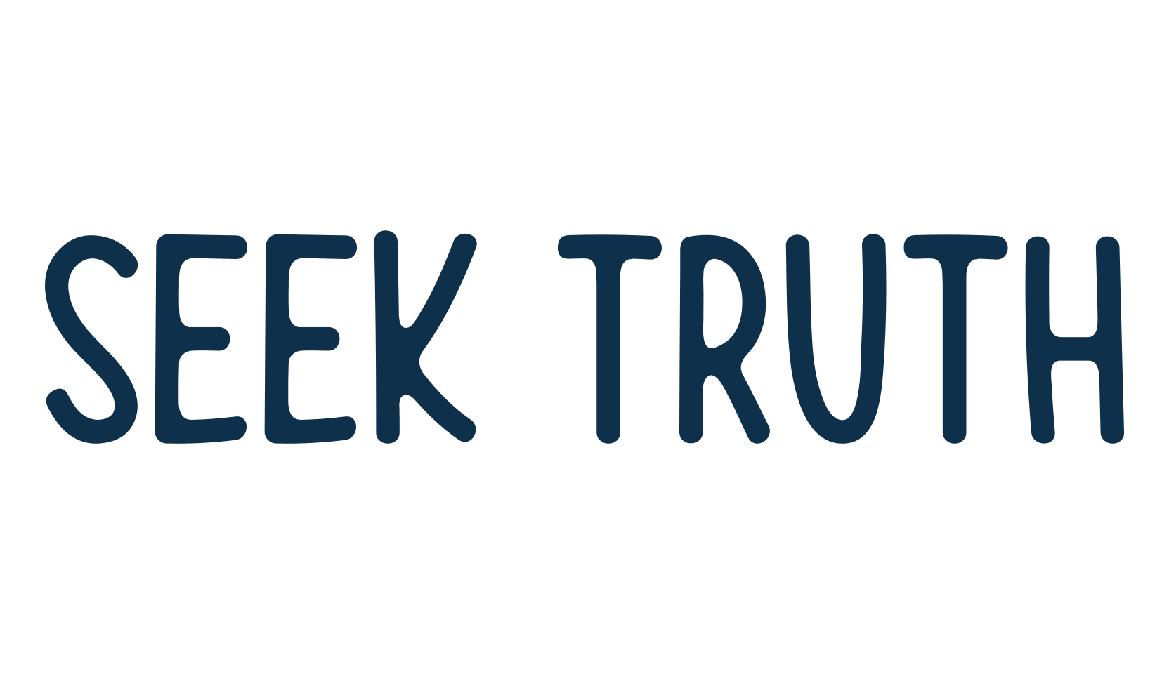 Seek Truth, fancy various decorative font preview
