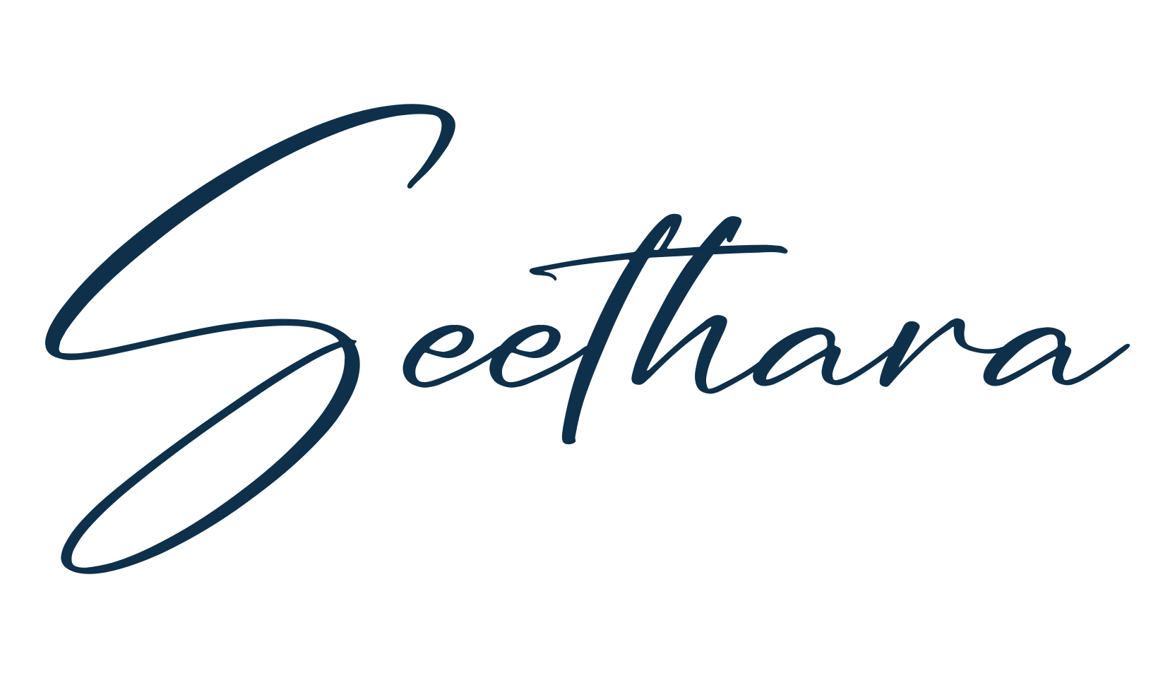 Seethara, handwriting font preview