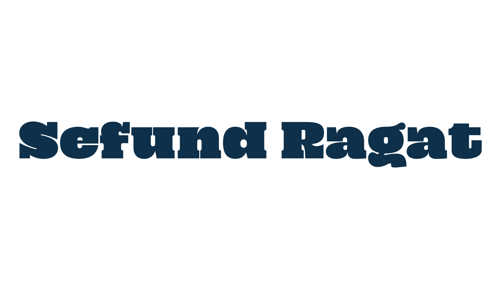 Sefund Ragat, basic serif font preview
