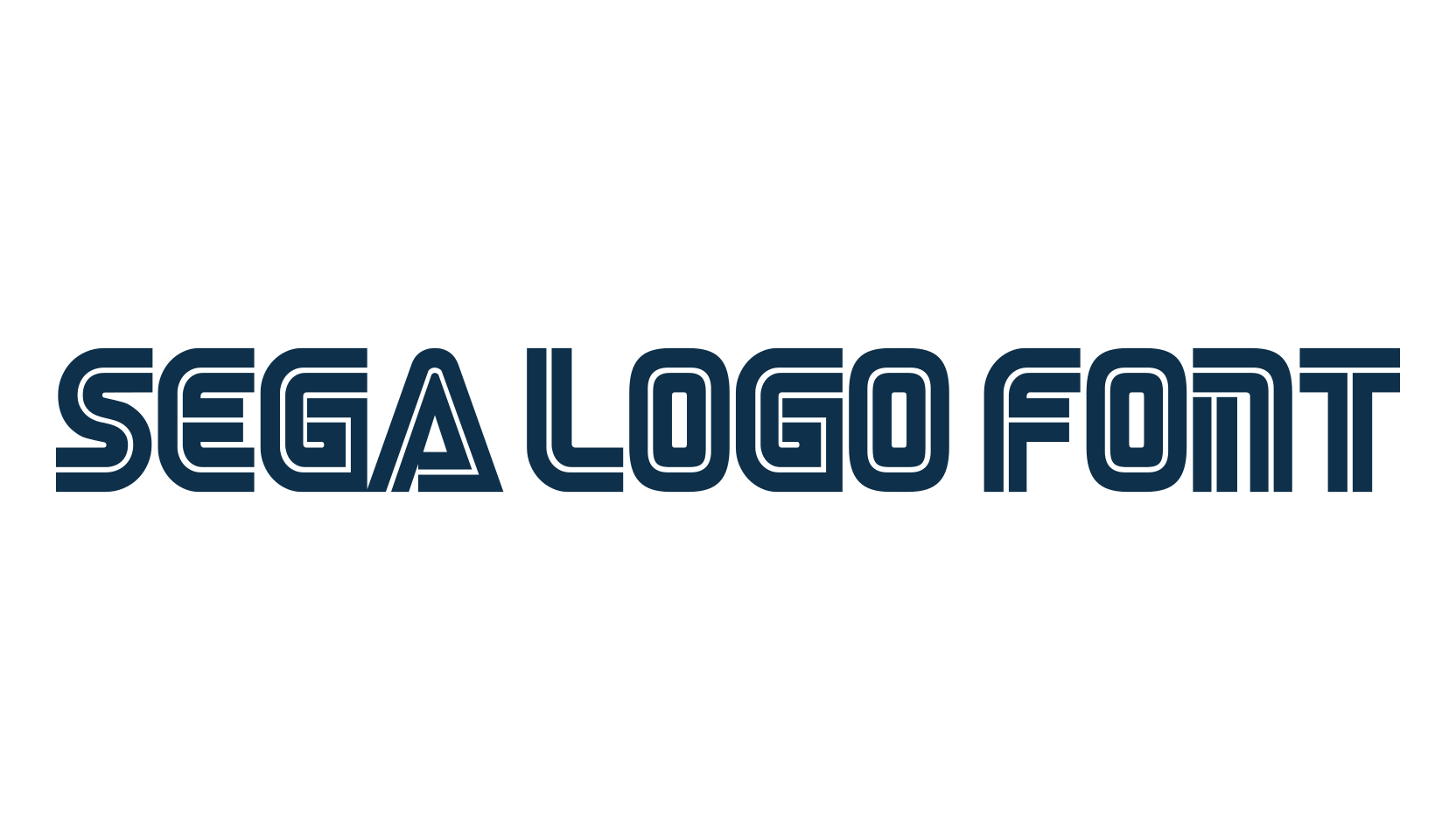 Sega Logo Font, sci-fi font preview