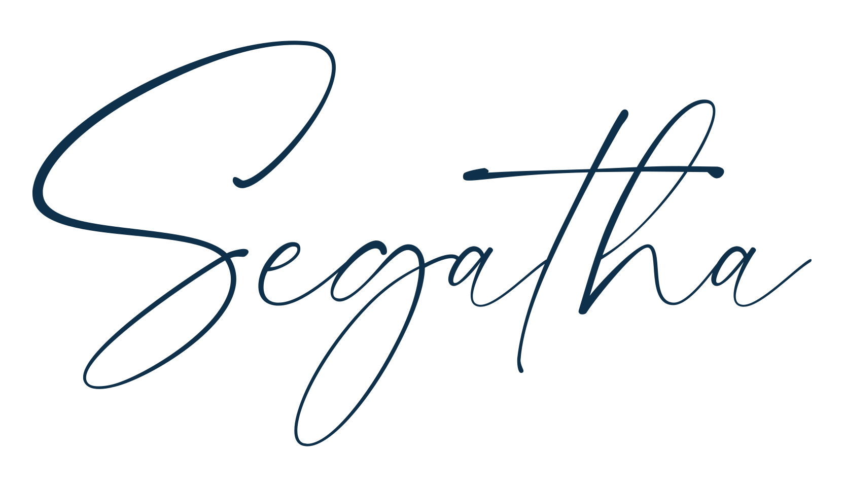 Segatha, handwriting font preview