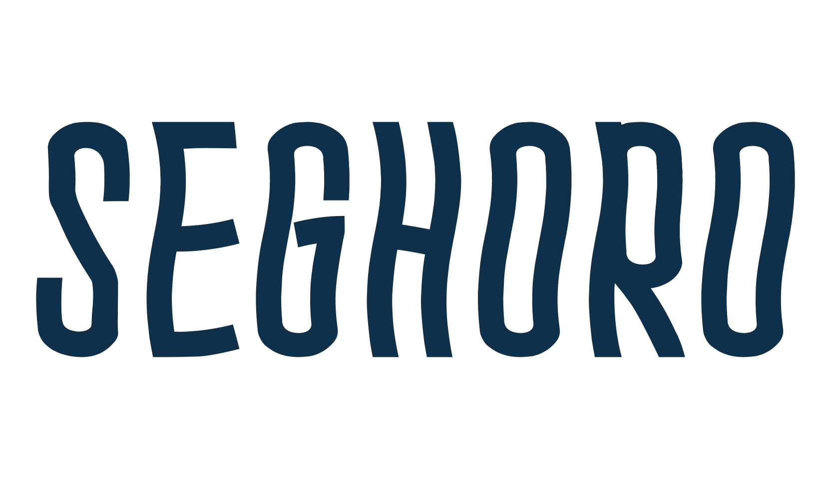 Seghoro, distorted font preview