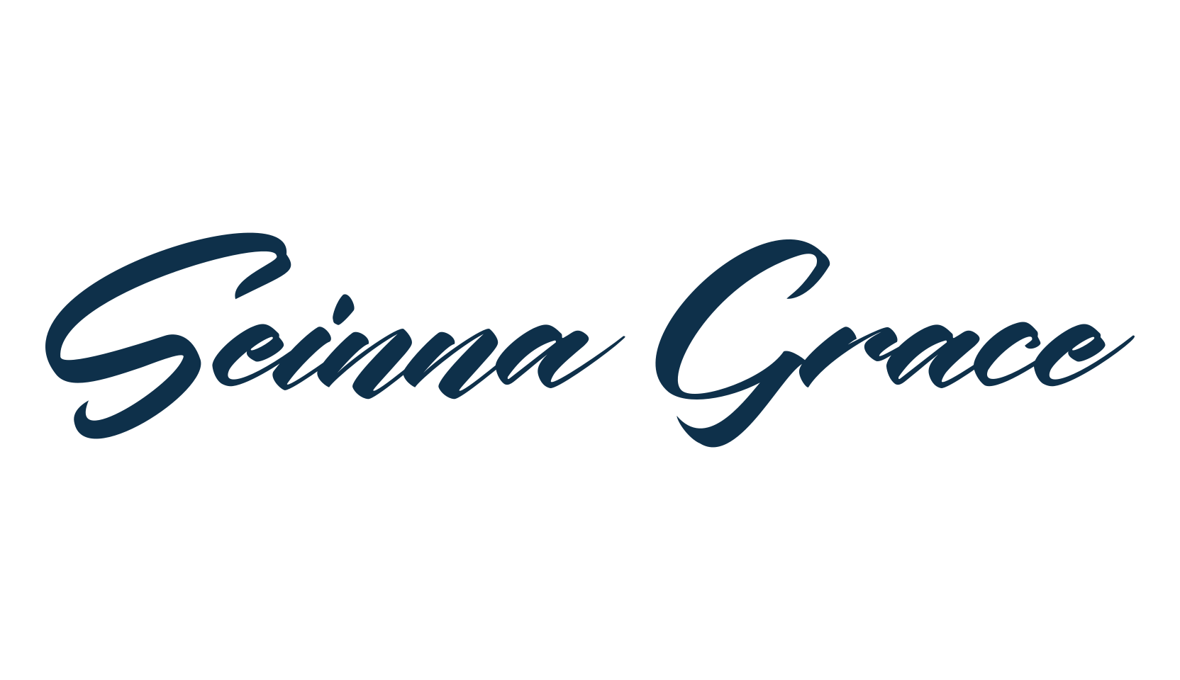 Seinna Grace, script brush fancy decorative calligraphy font preview