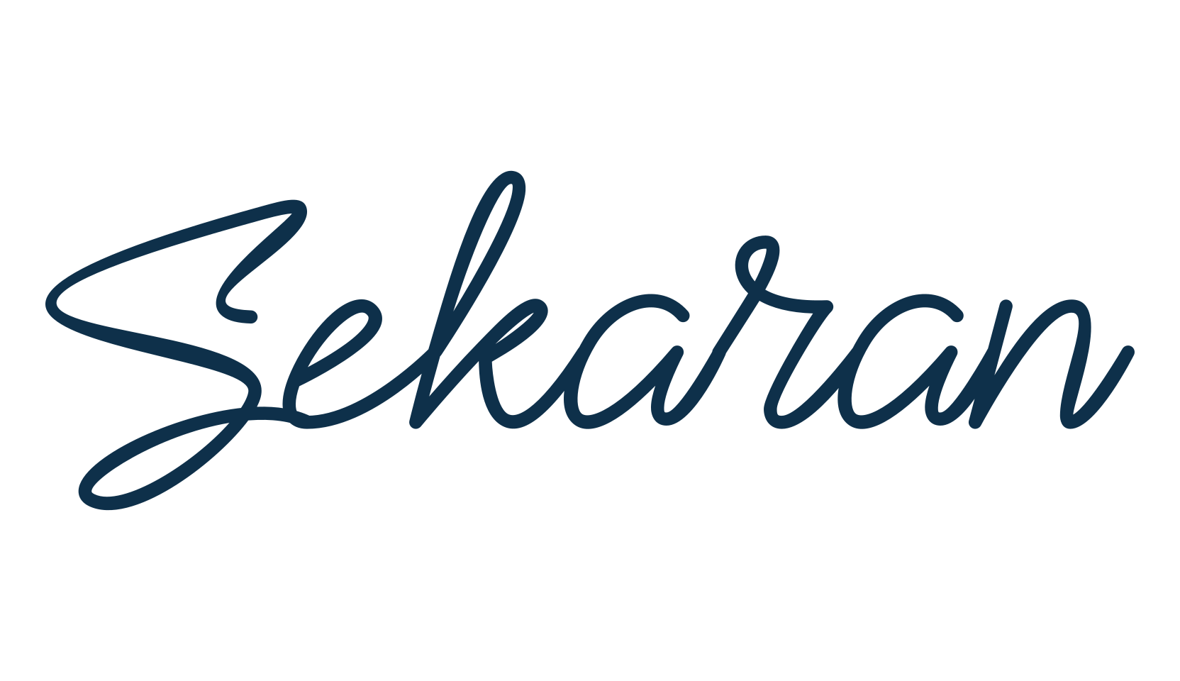 Sekaran, handwriting font preview