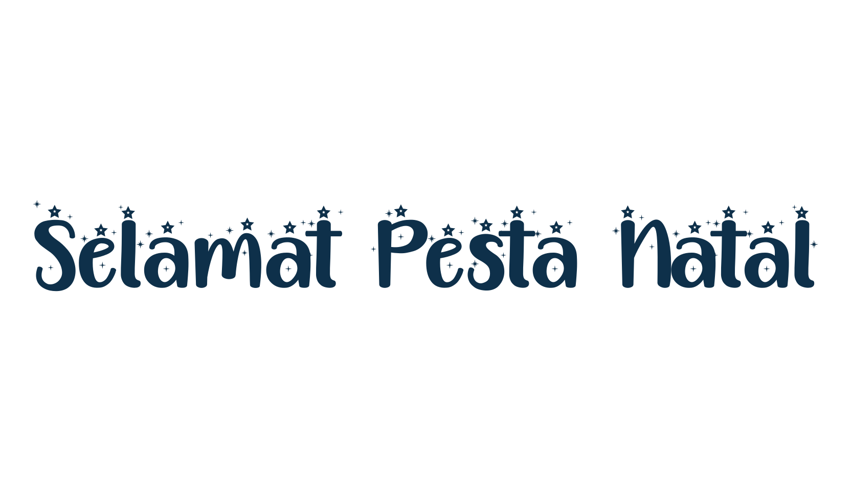 Selamat Pesta Natal, decorative font preview