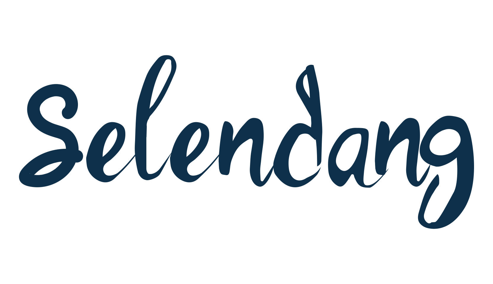 Selendang, script handwritten fancy decorative calligraphy font preview