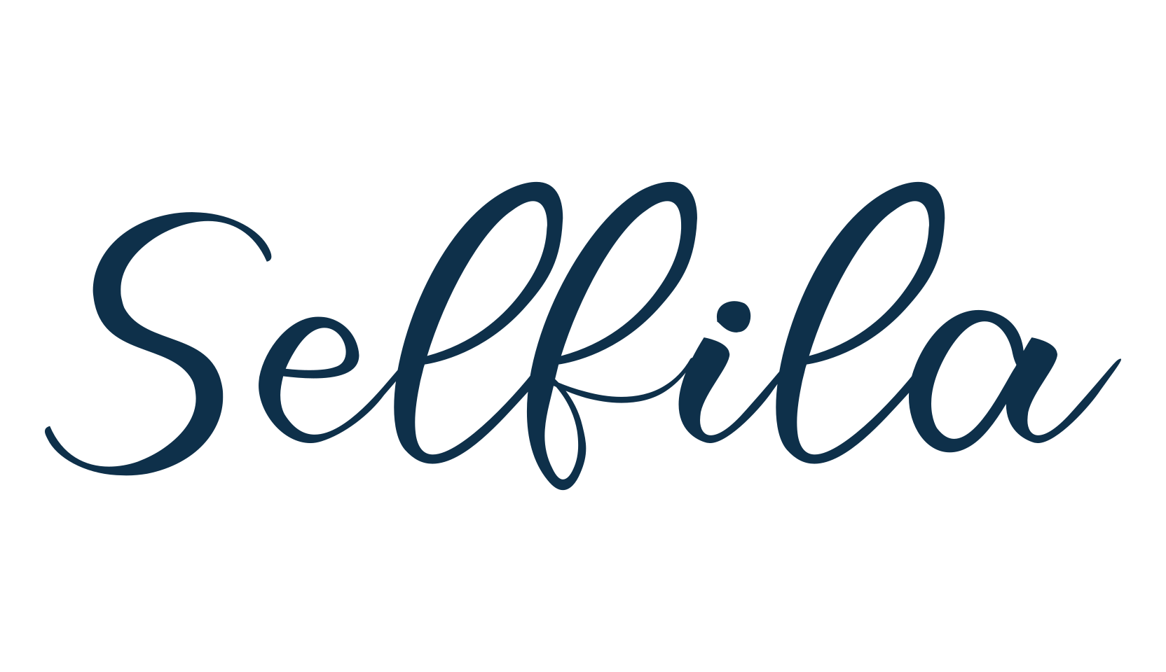 Selfila, script calligraphy fancy decorative font preview