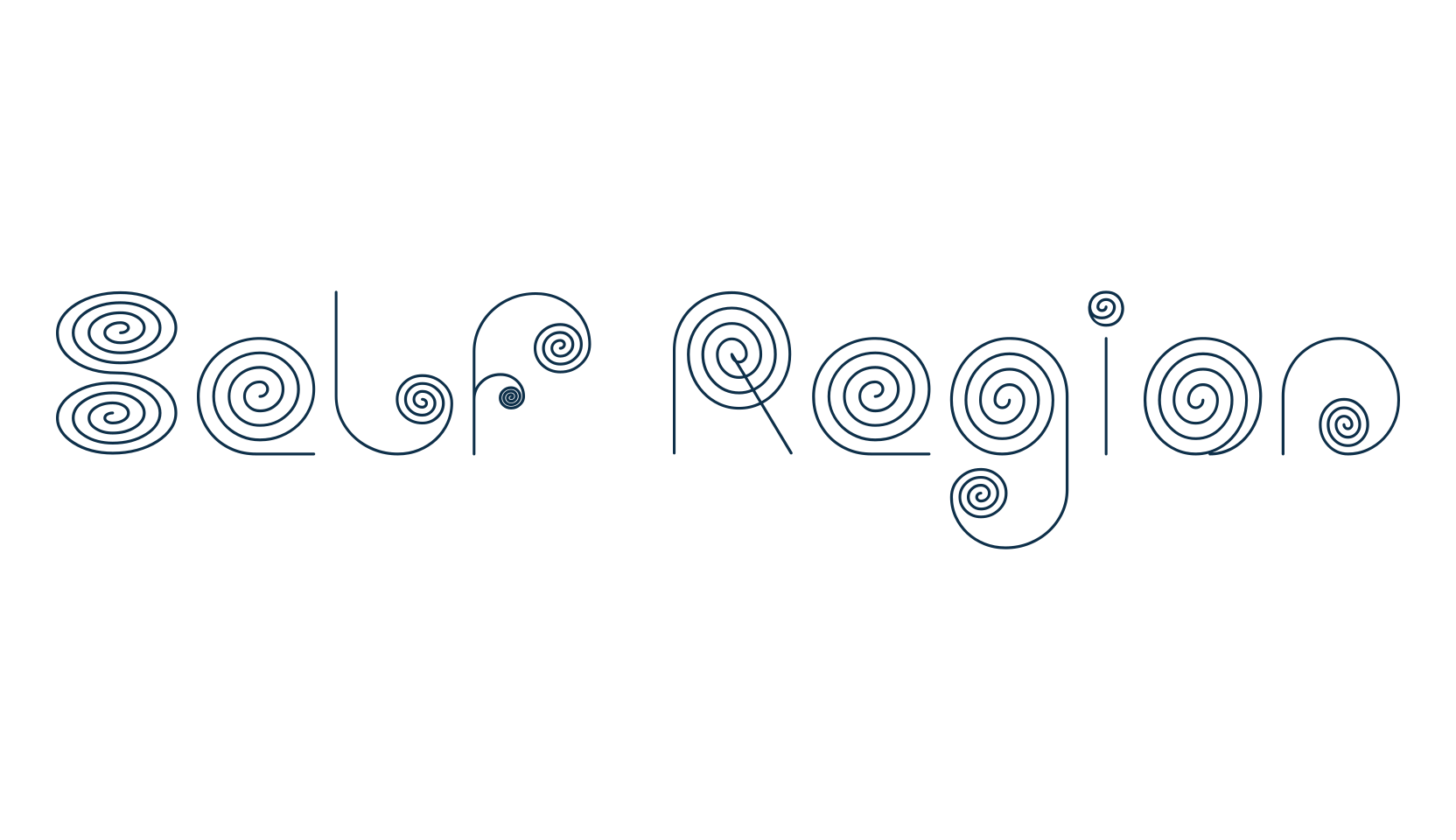 Self Region, curly font preview