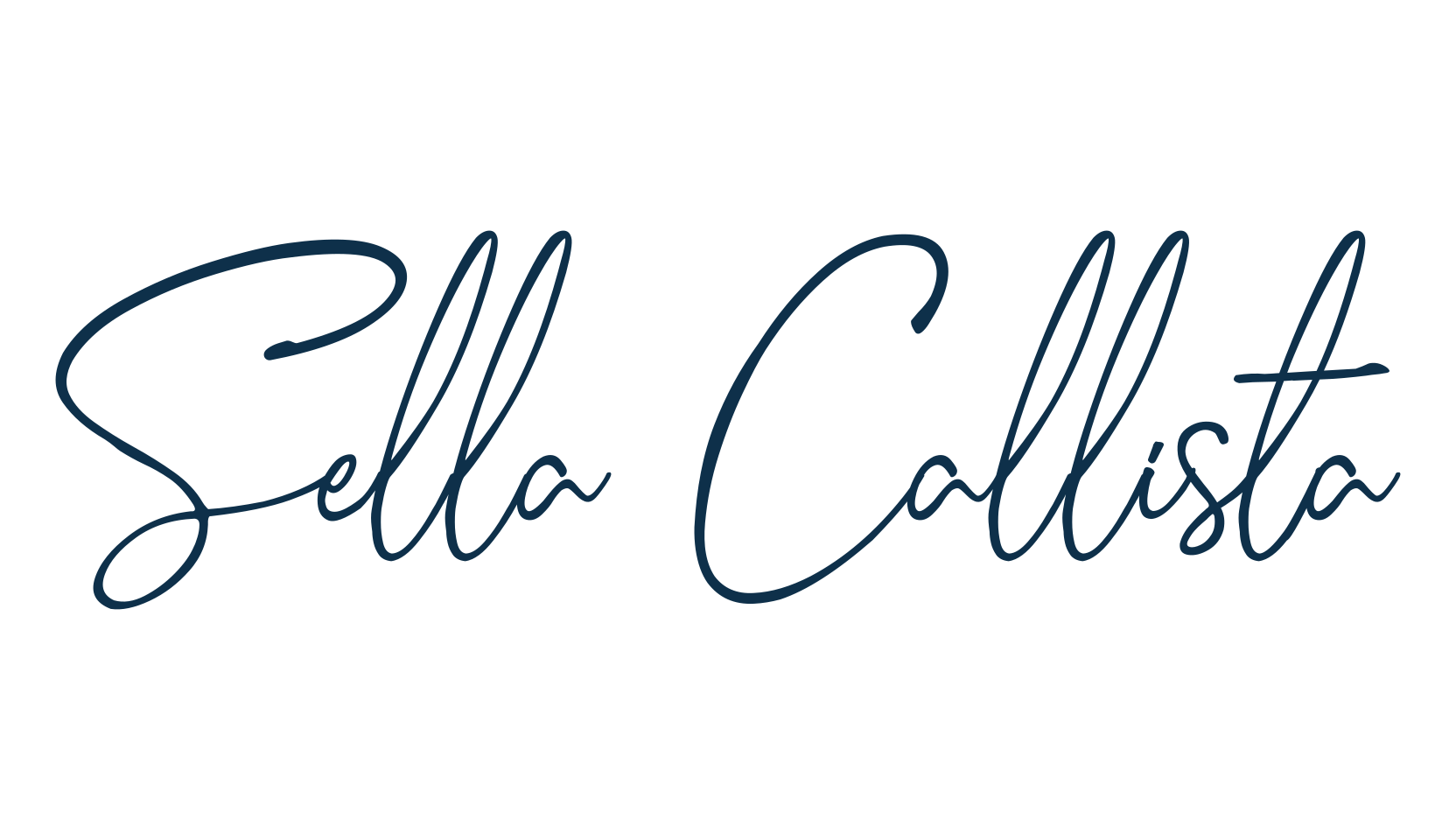 Sella Callista, handwriting font preview