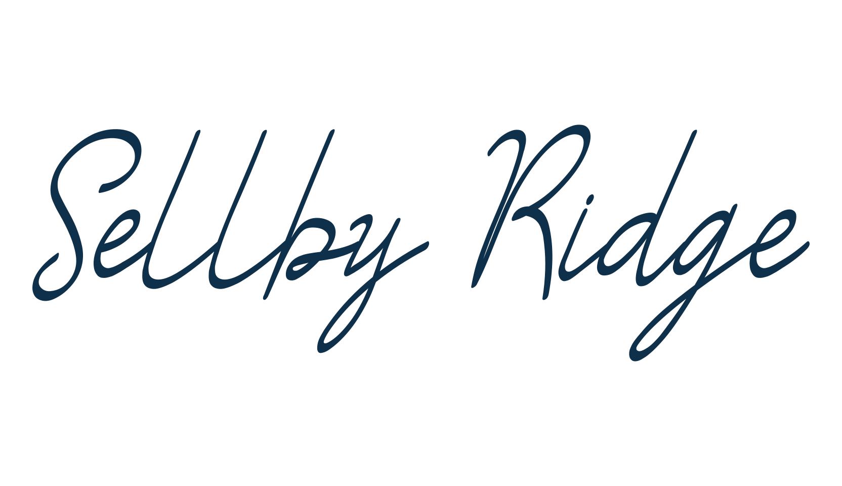 Sellby Ridge, handwriting font preview