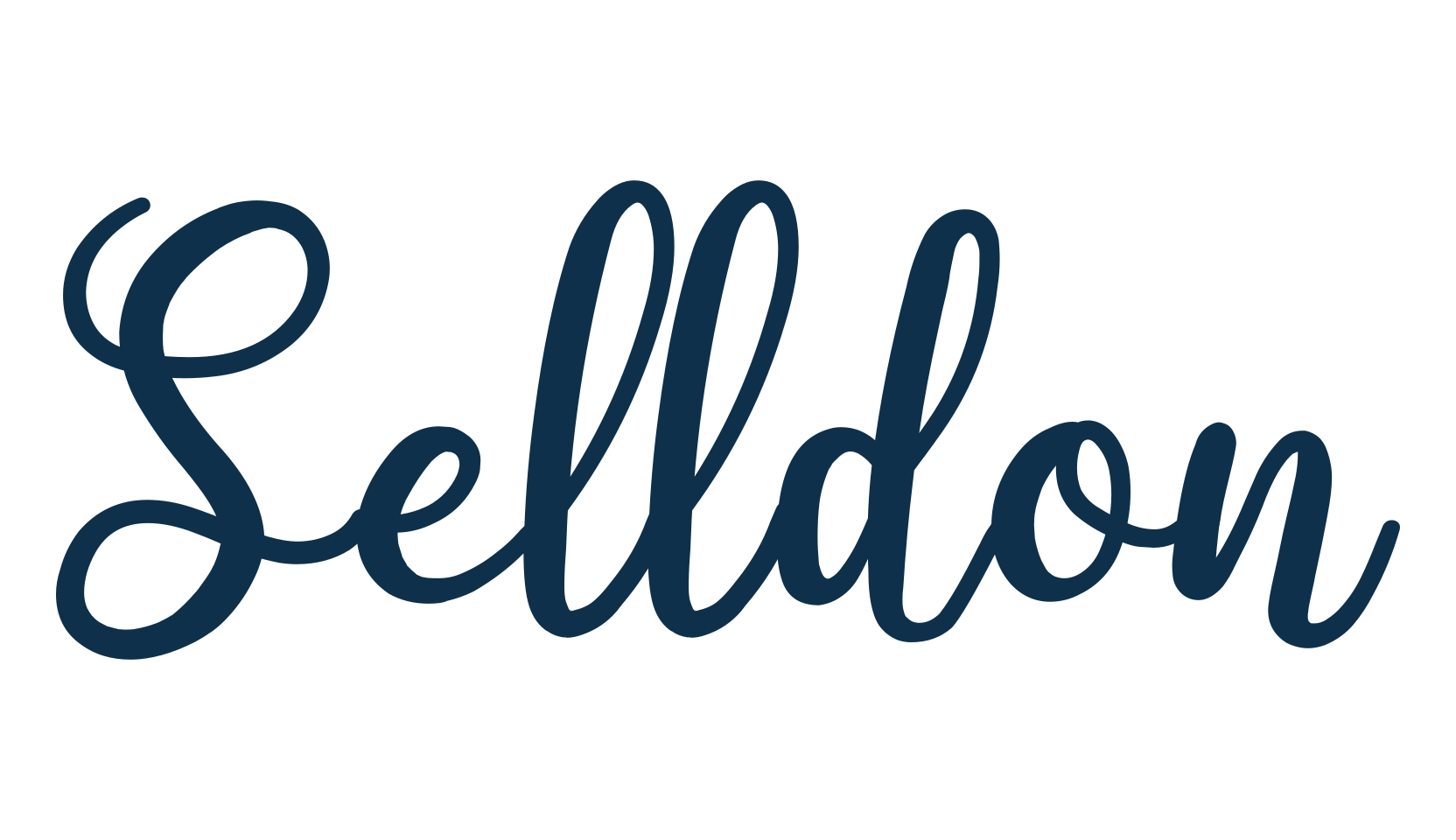 Selldon, script calligraphy fancy decorative font preview