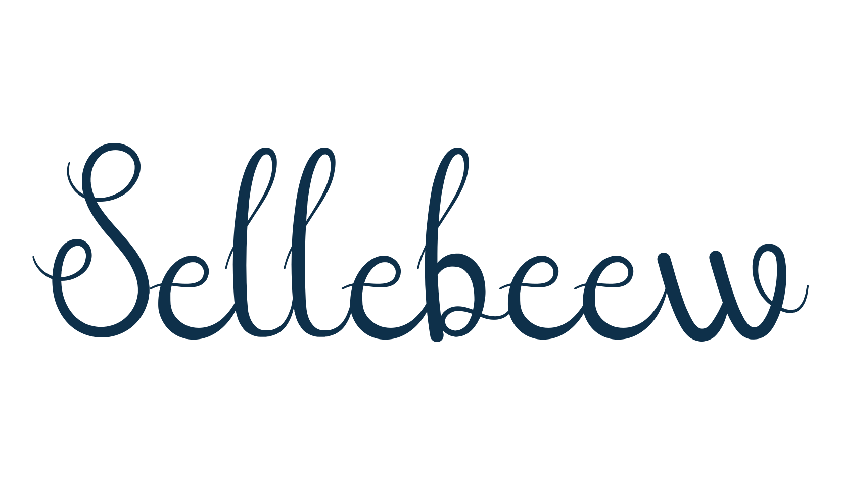 Sellebeew, fancy various decorative script calligraphy font preview