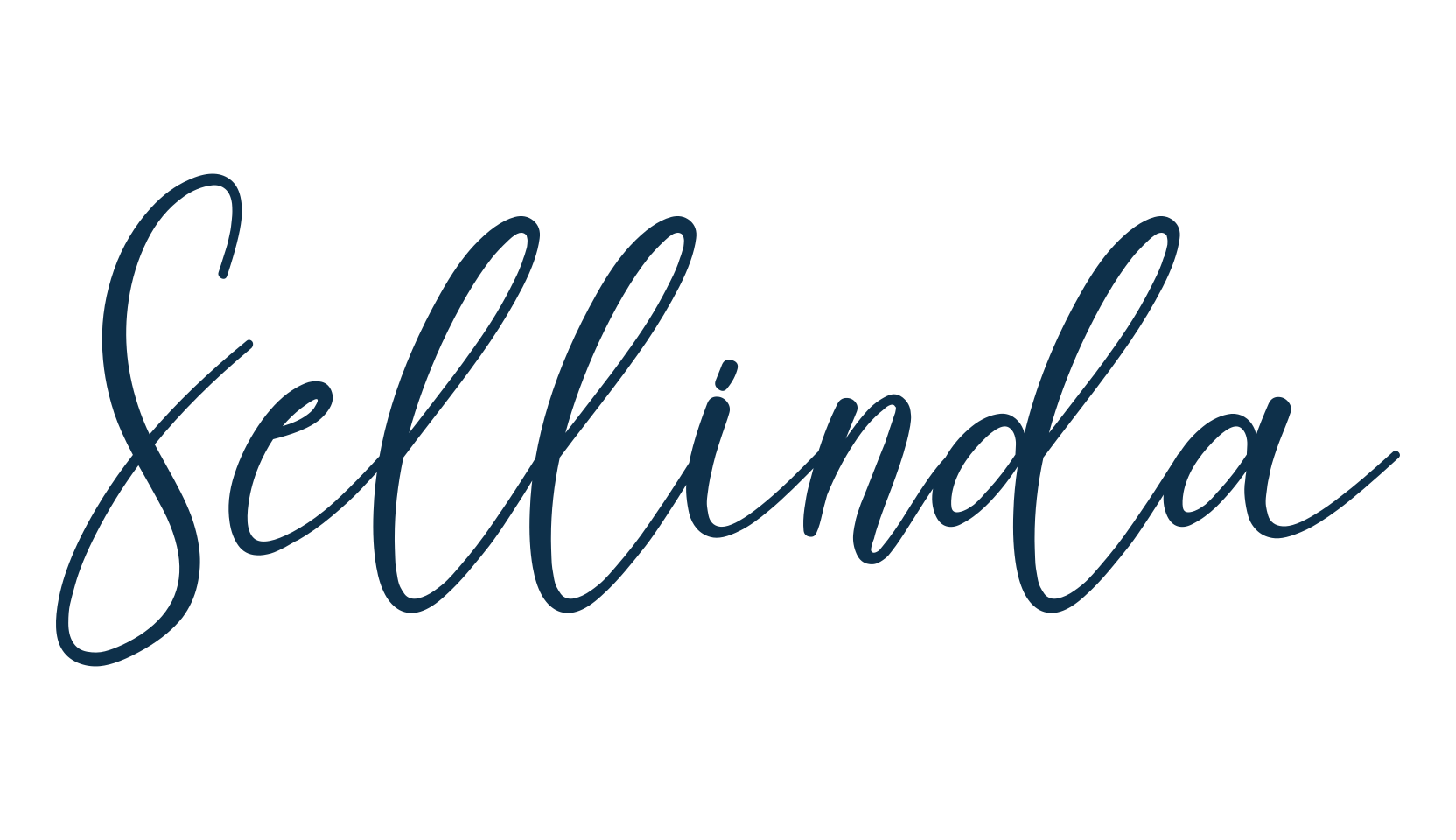 Sellinda, handwriting font preview