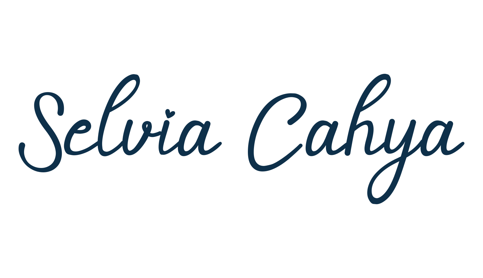 Selvia Cahya, calligraphy font preview