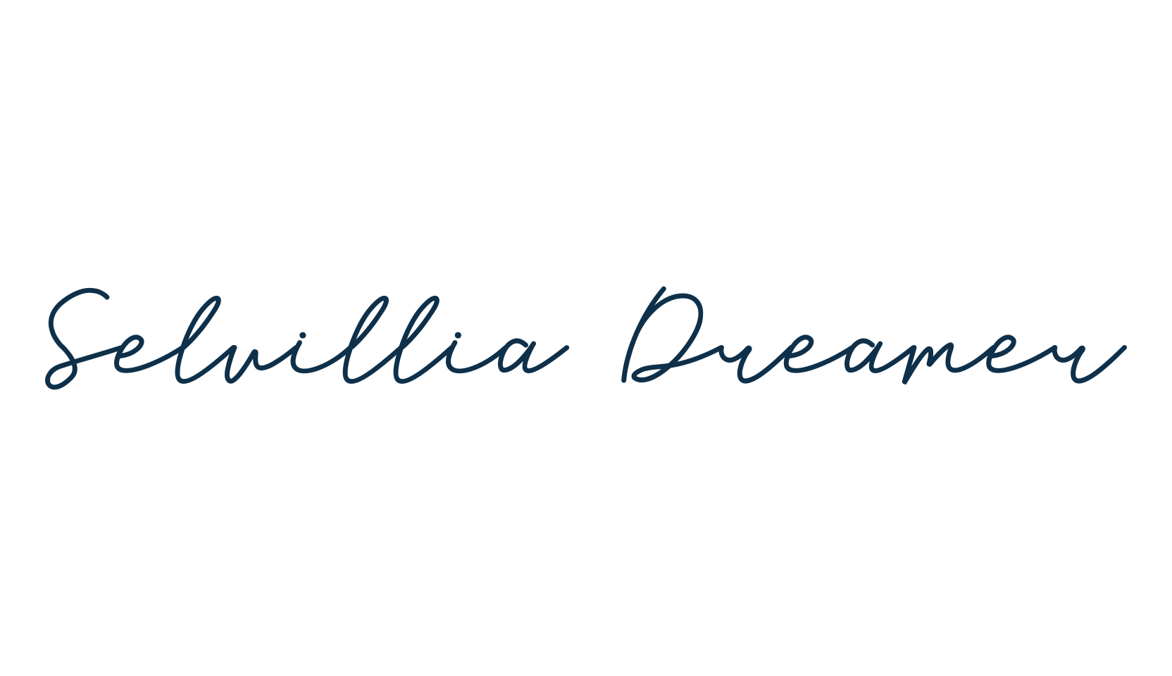 Selvillia Dreamer, handwriting font preview