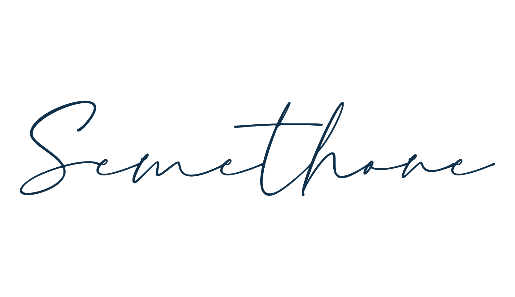 Semethone, script handwritten fancy decorative calligraphy font preview