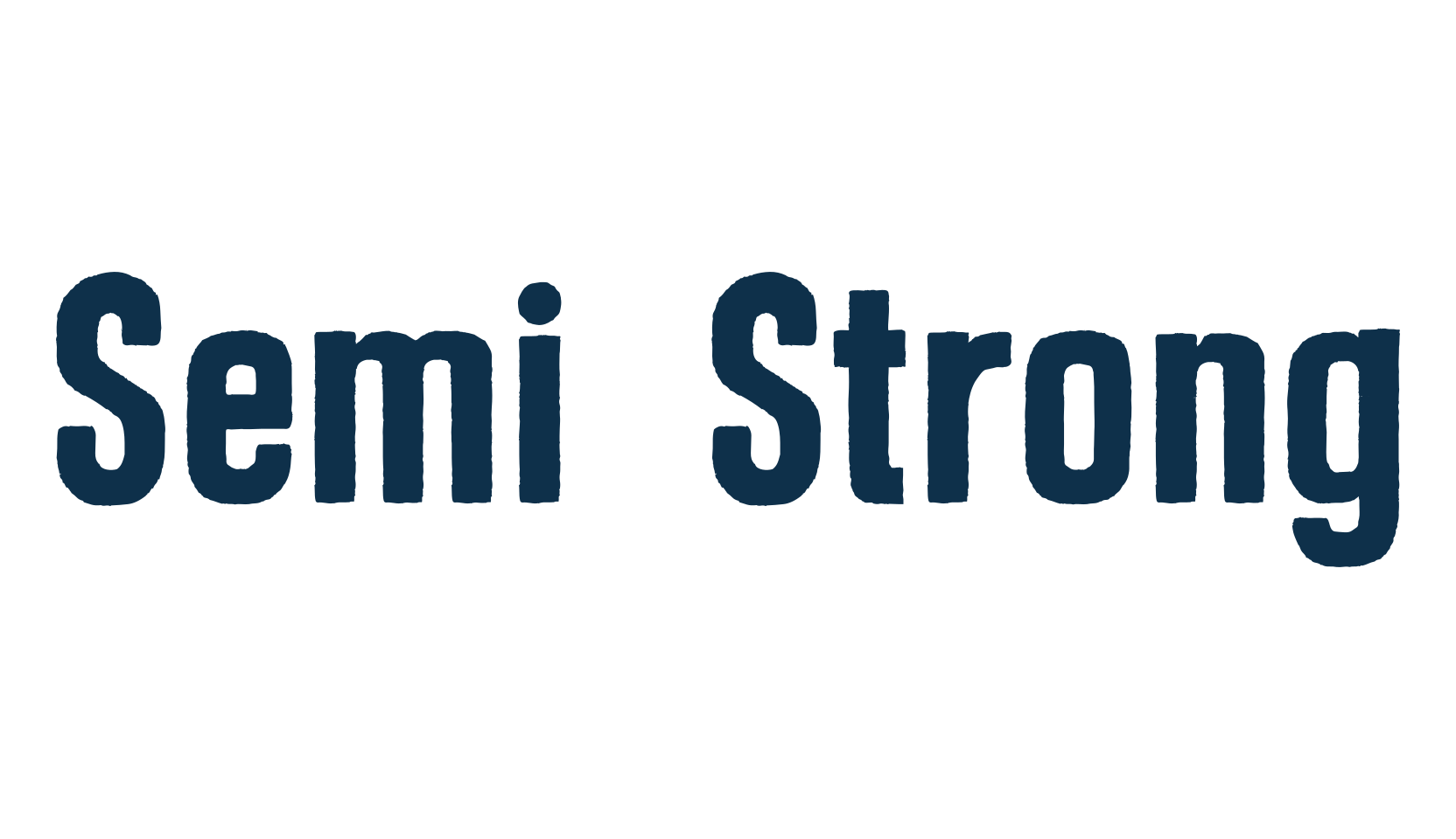 Semi Strong, fancy eroded decorative font preview