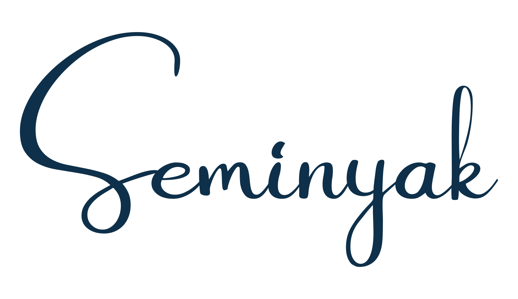 Seminyak, script handwritten fancy decorative calligraphy font preview