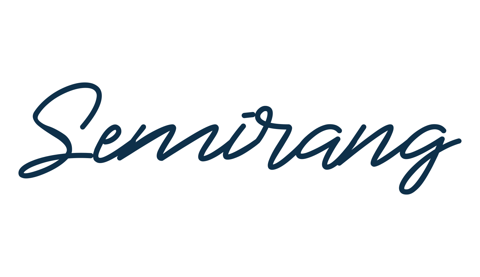 Semirang, handwriting font preview