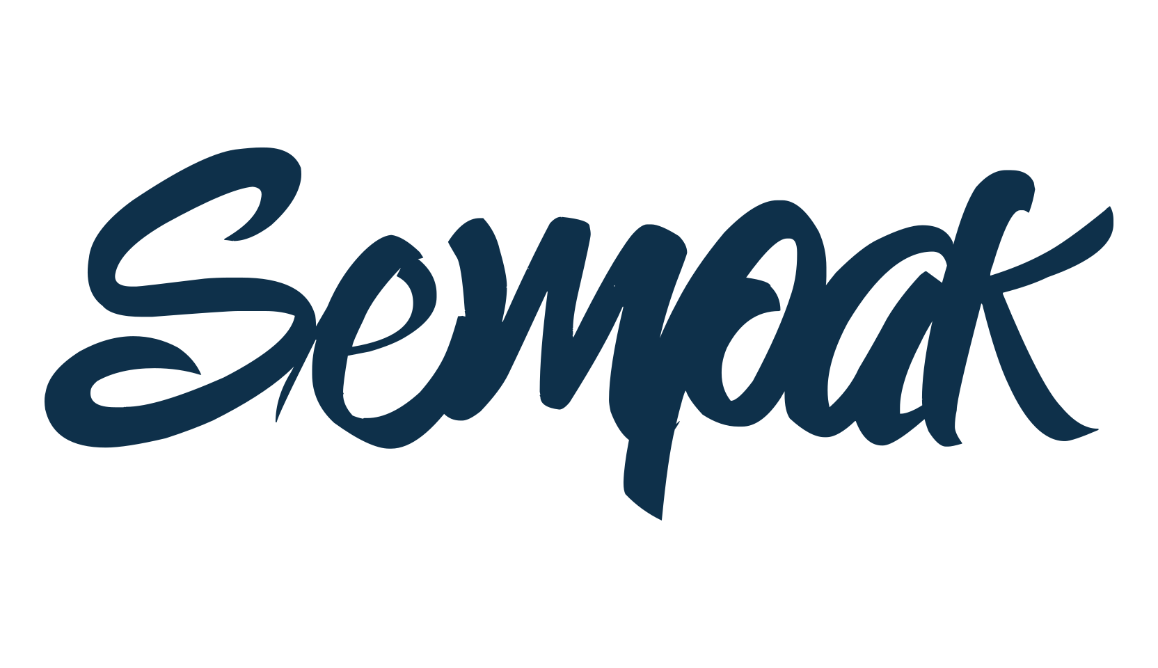 Sempak, calligraphy font preview