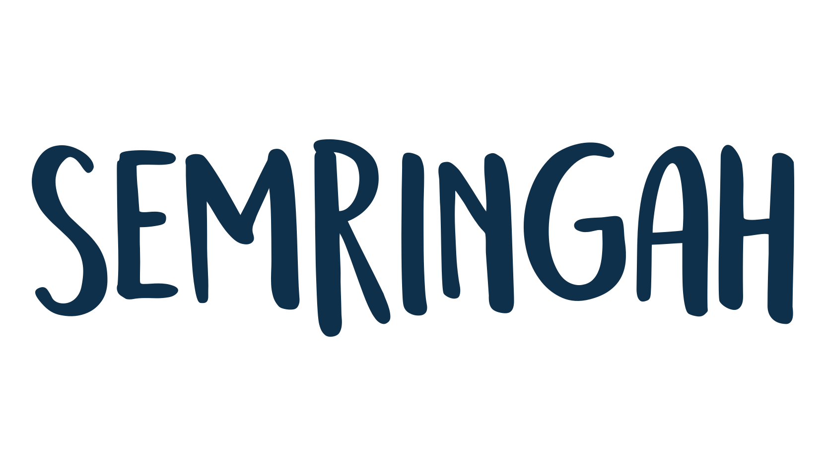 Semringah, script handwritten fancy decorative calligraphy font preview
