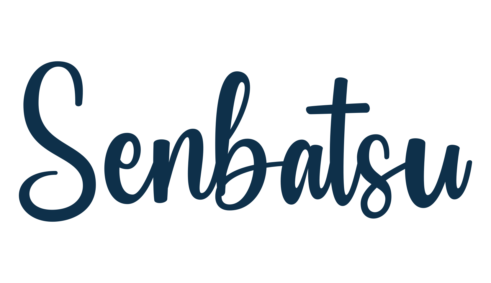 Senbatsu, script handwritten fancy decorative calligraphy font preview