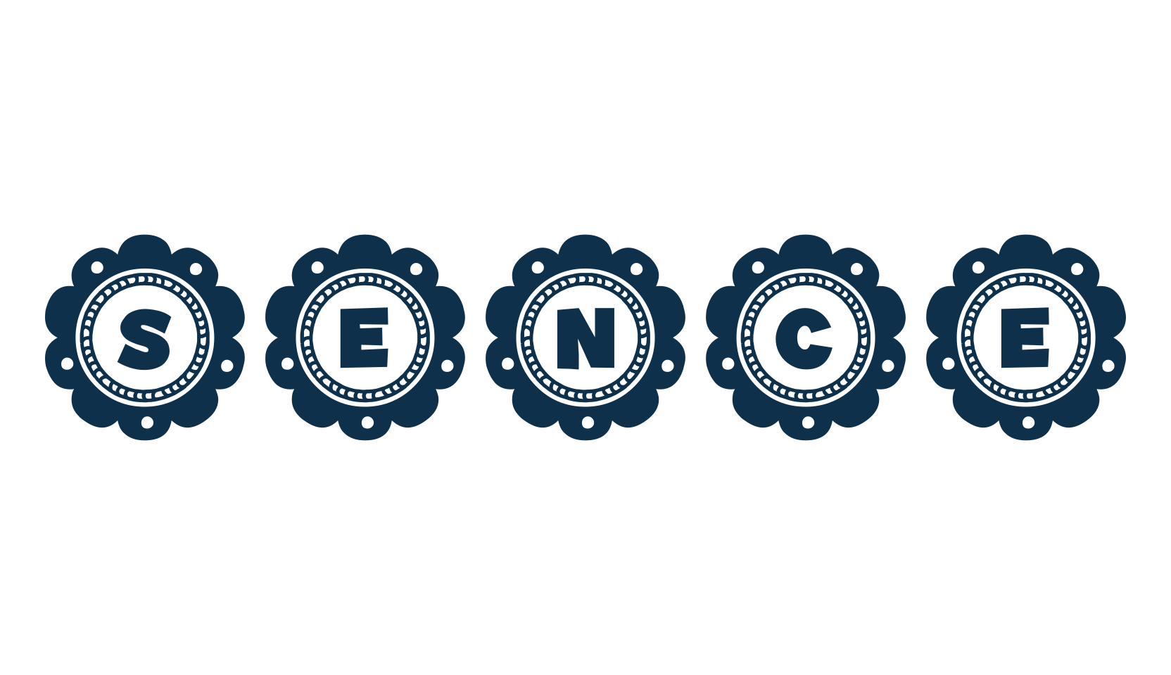 Sence, fancy decorative font preview