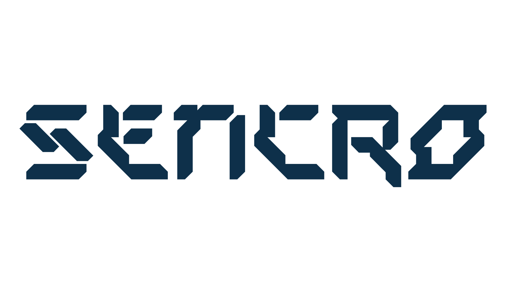 Sencro, sci-fi font preview