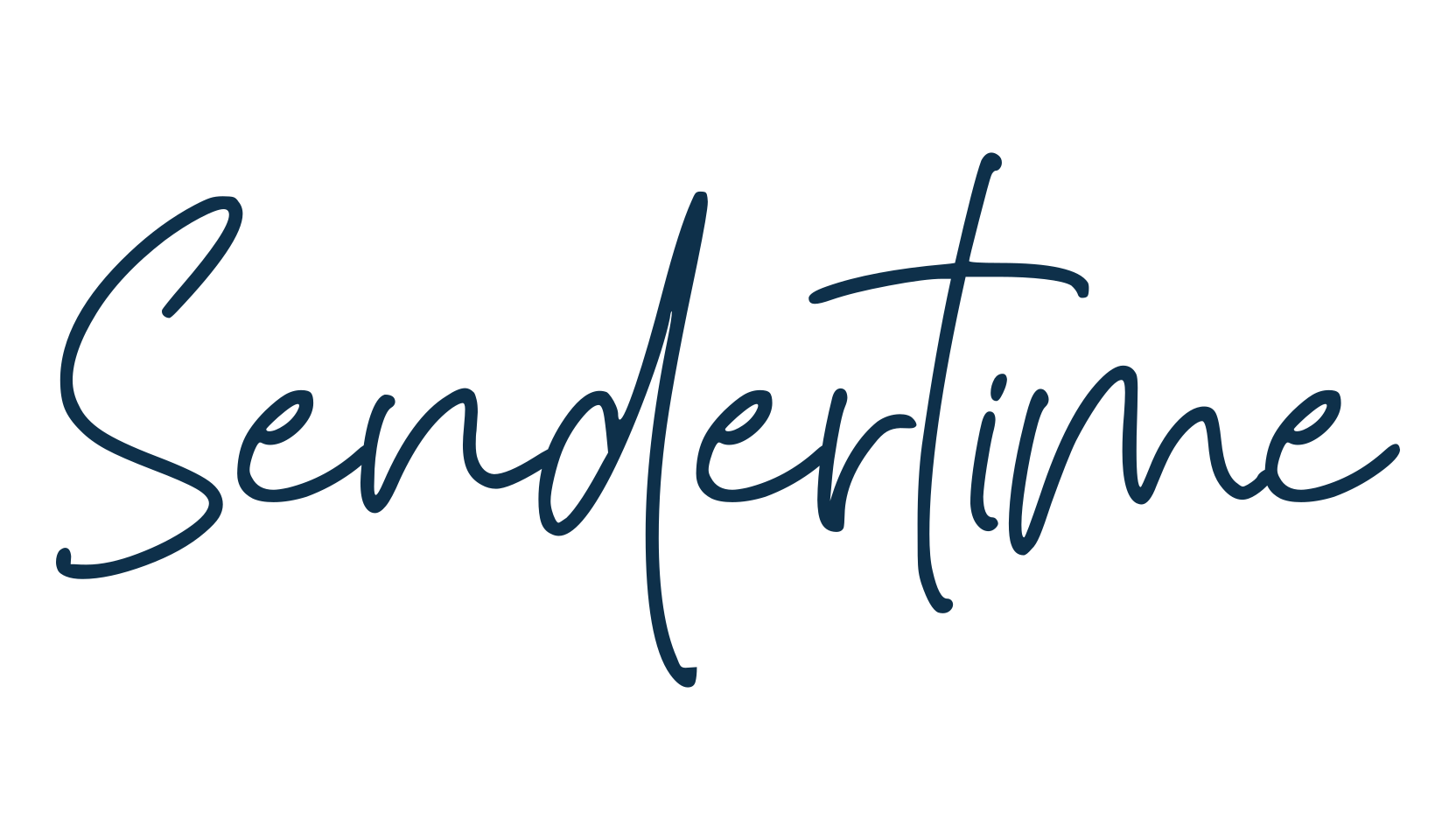 Sendertime, script handwritten fancy decorative calligraphy font preview