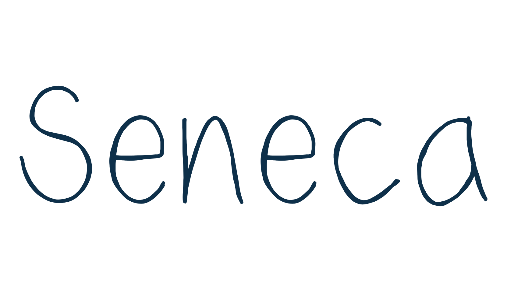 Seneca (seneca), script handwritten fancy decorative calligraphy font preview