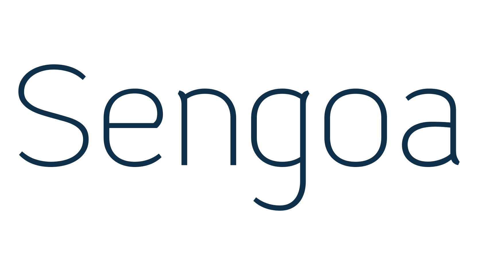 Sengoa, basic sans serif font preview