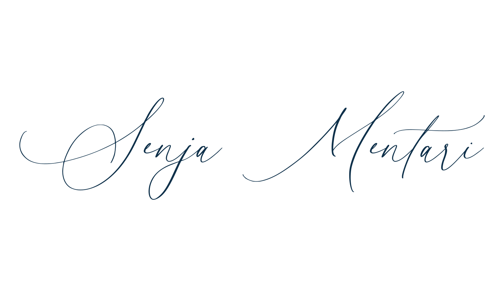 Senja Mentari, calligraphy font preview