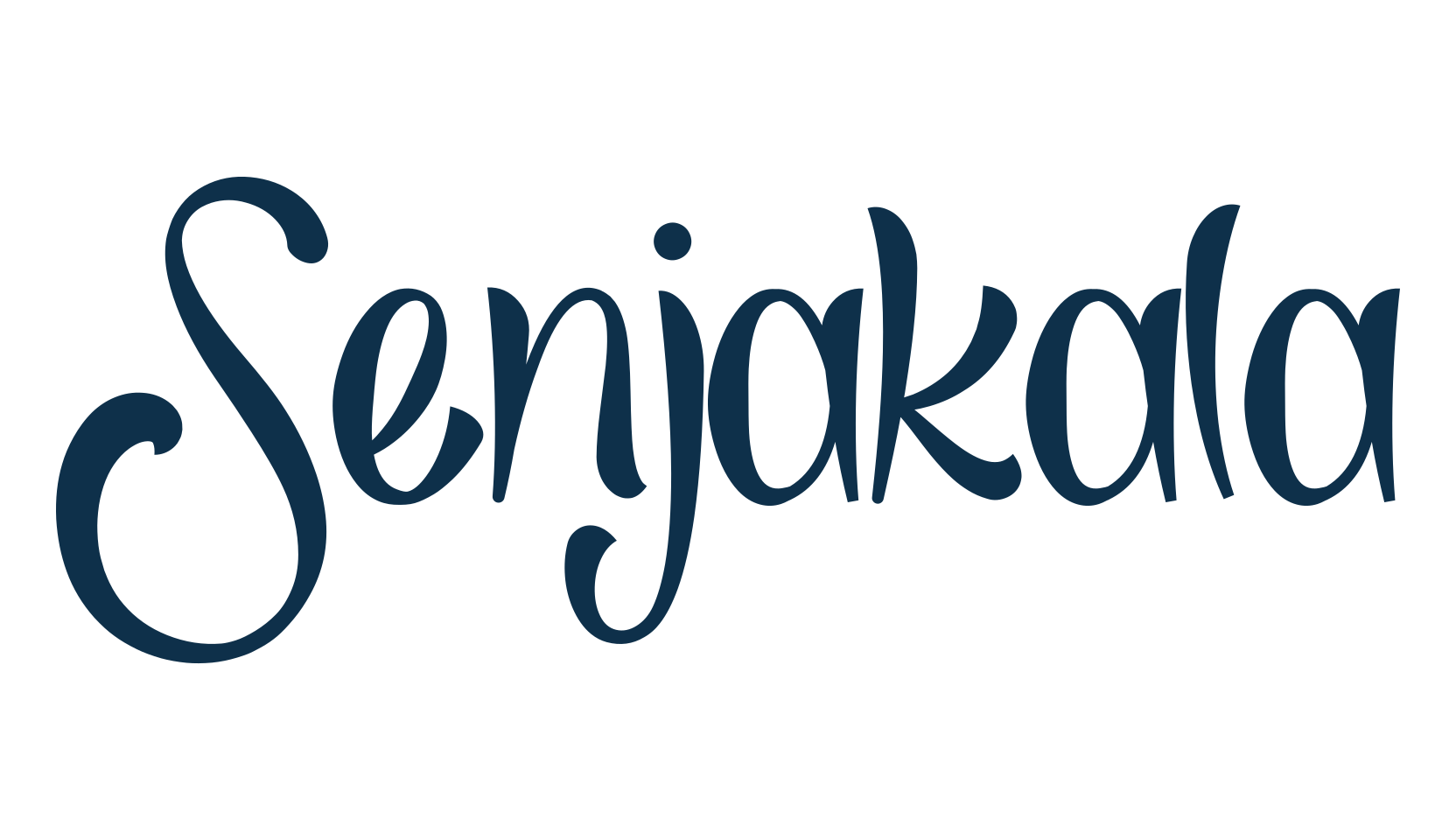 Senjakala, fancy various decorative script calligraphy font preview