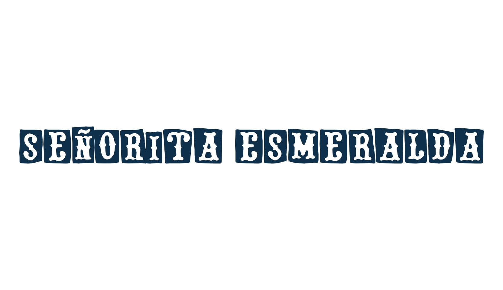 Señorita Esmeralda, western font preview